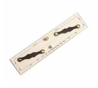 Baoblaze Règle de Navigation Parallèle Marine en Acrylique Transparent et en Laiton Solide Adaptée à la Préparation des Itinéraires Analyse des Angles Suivi sur Cartes Emploi à Bord, 30 CM, Neutre