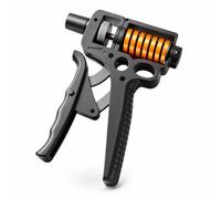 Baoblaze Renforceur de Prise Réglable Poignée d'Exercice Appareil de Musculation Main Fortificateur Avant-bras Cadre Acier, Noir Nuit, Argent De Base Poignée Dure [5-120KG Réglable]