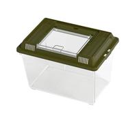 Baoblaze Réservoir de Tortues Réservoir Domestique Habitat pour Reptiles Conteneur Multifonctionnel pour Tortues avec Couvercle Boîte d'habitat extérieur pour, Vert