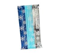 Baoblaze Rideau à lanières en polypropylène léger, décoration de fête de Noël, 200 x 100 cm, Bleu