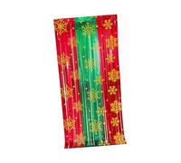 Baoblaze Rideau à lanières en polypropylène léger, décoration de fête de Noël, 200 x 100 cm, Rouge