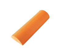 Baoblaze Roller Rouleau de Massage Demi-cylindre Boudin d'Entraînement Rouleau de Stabilité Accessoire de Pilates en Mousse EVA Ferme avec Surface, 桔色, 30 15 7.5cm