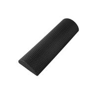 Baoblaze Roller Rouleau de Massage Demi-cylindre Boudin d'Entraînement Rouleau de Stabilité Accessoire de Pilates en Mousse EVA Ferme avec Surface, 黑色, 30 15 7.5cm