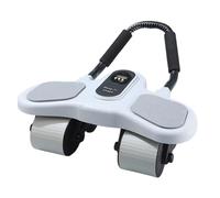 Baoblaze Roue Abdominale avec Appui Coudes Rouleau de Gainage Roue de Musculation Appareil Abdos Mouvement Fluide Guidé Retour Automatique Appui Coudes, Gris, Gris