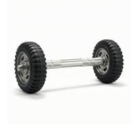 Baoblaze Roue Abdominale Fitness Rouleau Roue Entraîneur Accessoire Conception Compacte Stable avec Roulement Souple Hub Métallique Poignée Antiglisse Adaptée, 150mm, Roue Longue