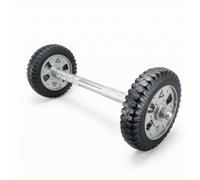 Baoblaze Roue Abdominale Fitness Rouleau Roue Entraîneur Accessoire Conception Compacte Stable avec Roulement Souple Hub Métallique Poignée Antiglisse Adaptée, 200mm, Roue Longue