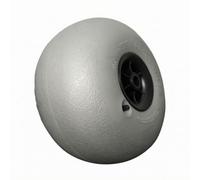Baoblaze Roue de Chariot de Plage PVC Gonflable de Remplacement Valve de Gonflage Pratique 80 Kg Adaptée aux Chariots à Main Sorties Littorales et, PVC 12 Pouces - Diamètre du Trou 10,5 Mm
