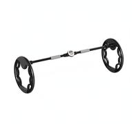 Baoblaze Roue de Fitness Double Rouleau Roue d'Exercice Roue Abdominale Roue Taille Double Roue pour Meilleure Stabilité et Confiance Pendant les Séries, Noir