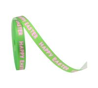 Baoblaze Ruban de Pâques Gros-Grain Ruban Décoratif Couture pour Emballage Cadeau Accessoires de Fleurs Polyester Motifs Imprimés Doux Adapté pour Fête Printem, D