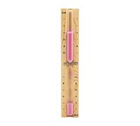 Baoblaze Sablier de sauna 15 minutes, sablier en bois, minuterie de sable, horloge de sable en bois pour la maison, le spa, le sauna, la baignoire et la douche