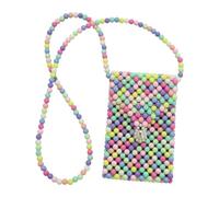 Baoblaze Sac à bandoulière pour Femmes Sacchage de chaîne de Perles nouveauté élégante Sac de téléphone perlé de féminin créatif pour Faire du Shopping