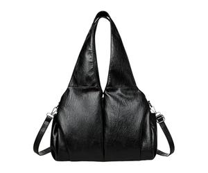 Baoblaze Sac à bandoulière PU Leahter, Sac de de, sous la Mode à la Mode pour Travailler à l'université en Plein air, Noir