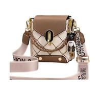 Baoblaze Sac à bandoulière Tendance en Cuir pour téléphone Portable pour Femme pour Faire du Shopping, se déplacer, Sortir Ensemble, Brun
