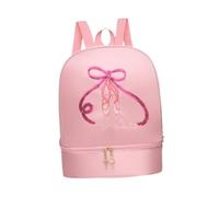 Baoblaze Sac à Dos de Danse de Ballet léger avec Compartiment à Chaussures pour la Danse et la Gymnastique, Rose