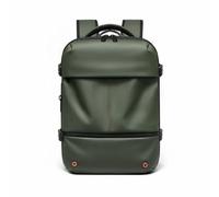 Baoblaze Sac à Dos de Étanche Sac à à Dos Ordinateur Sac Utilitaire Sac Sous Vide pour Organiser Bagages Port USB Sangle pour Passage Valise Construction, Vert, Vert Armée, 16 Pouces