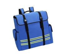 Baoblaze Sac à Dos Lance Incendie Sac de Tuyau d'eau Léger Pratique Bandes Réfléchissantes Imperméable Tissu Résistant Adapté Aux Services d'urgence Mobilité R, Bleu
