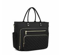 Baoblaze Sac à Main Femme Sac Tote Travail Bureau Épaule avec Organisation Multi-compartiments en Polyester avec Porte-bouteille Convient aux Enseignantes Infirmières Travail Déplacements