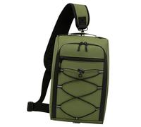 Baoblaze Sac Porte-Bagages Vélo Sac Arrière Vélo Sac Cargo Banquette Sac Tronc Bicyclette avec Espace Supérieur Sécurisé par Sangle Résistant à La Pluie et Dot, Vert