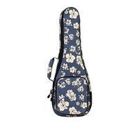 Baoblaze Sac Ukulele Étui Rembourré Imperméable Résistant Compartiment Grand Nylon Bretelles Ajustables pour Transport Stockage Concerts et Déplacements, 23 Pouces Bleu