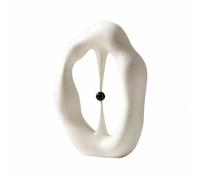 Baoblaze Sculpture Highlight Sphérique Noir Pièce Sculpturale Table Épuré Sculpture d'art Abstrait pr Intérieurs Modernes, L