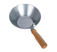 Baoblaze Seau à ciment en métal avec manche en bois pour enduits, plâtres et maçonnerie.