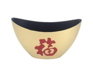 Baoblaze Seau à fleurs, vase, pot de fleurs, 2026 Festival du Printemps, grand pot pour composition florale, or, 24cmx15cm