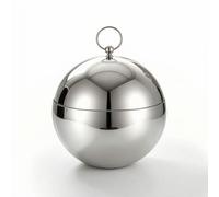 Baoblaze Seau à Glace Football Seau Isotherme Glacière de Table Seau à Champagne Conception Sportive en Acier Inoxydable 304 avec Couvercle et Pince Poignée, Glossy