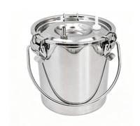 Baoblaze Seau à Lait En Acier Inoxydable pr Machine à Traire Robuste Accessoire Traite Pratique pr Ferme Laitière, 3L