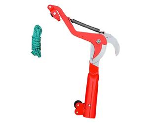 Baoblaze Sécateur Tête Coupe Branche Pulley pour Élagage Hauteur Système de Poulie Économe En Énergie Compatible Manche Télescopique Convient à Jardinage, Taille M
