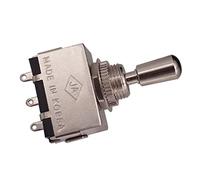 Baoblaze Sélecteur de Micro Guitare Électrique Accompagné D'Interrupteur Trois Voies Fermé Commande Tonalité Bouton Pointe Cuivre Élément Métal Montage Simple, argent