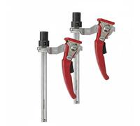 Baoblaze Serre-joint de Menuiserie Serre-joint F à Cliquet Pince de Rail à Guide Pince de Alliage Acier -chrome pour Guidage Précis et Serrage Rapide Adapté au Bricolage Atelier Coupe Ponçage, 20MM