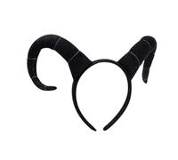 Baoblaze Serre-tête en Cornes d'antilope, Couvre-Chef léger pour fête d'anniversaire, Festival, Noir