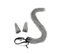 Baoblaze Serre-tête oreilles de chat, cadeau de cosplay, serre-tête pour déguisement de carnaval, Gris