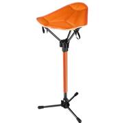 Baoblaze Siège Extensible Pliant Tabouret Triangulaire Portable Chaise de Siège de Randonnée Structure Métal Robuste et Assise Textile Angle de, 黄色
