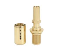 Baoblaze Soupape de Décharge Trombone Sourdine Accessoire en Laiton pour Musiciens avec Réglage de Résistance et Design Compact Contrôle Du Souffle et Port, Or