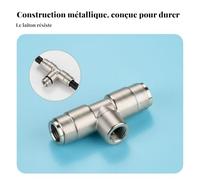 Baoblaze Spray Nozzle Arrivée Filetée 1/8 Buse de Brumisation Haute Pression Embout d'Arrosage Laiton avec Acier 316 Résistant à la Anti-obstruction avec, Té Femelle 1/8