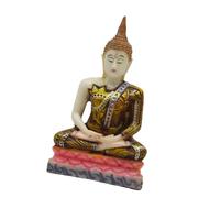 Baoblaze Statue de Bouddha ornementale, figurine de Bouddha thaïlandaise, sculpture pour intérieur, maison, bureau, cuisine