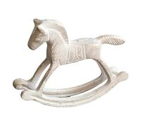 Baoblaze Statue de cheval à bascule en métal, figurine, accessoire vieilli, cadeau d'anniversaire, décoration intérieure (couloir, bureau, chambre, centre