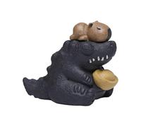 Baoblaze Statue de Crocodile en Argile, Ornement Feng Shui Mignon, Plateau à thé, Accessoires de décoration pour Salon, Table, Chambre à Coucher