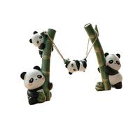 Baoblaze Statuette de panda, figurine animale, adorable sculpture moderne en résine créative pour meuble TV, étagère, bureau, décoration de bureau