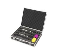 Baoblaze Storage Case Étui Valise Micro Voix Coffret Audio Intérieur Mousse sur Mesure avec Découpes Formées Protection Contre Chocs et Vibrations Convient au, Noir, Noir, pour 4 Microphones