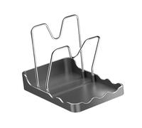 Baoblaze Support Couvercle Support Rangement Range-couvercle Acier Inoxydable Antidérapant Convient Cuisine Plan de Travail, Contient 2 Couvercles de Casserole