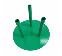 Baoblaze Support de Fleurs en Fer Support Décoratif Socle Rond Piédestal Colonne Base Robuste Démontable pour Vases et, Support Triple Tube Vert De 30 Cm Amovible, Diamètre Intérieur Du Tube 2,02 Cm