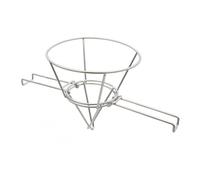 Baoblaze Support de Friteuse Filtre Support Bras Filtrant Structure de Fil Inox Forme Cône Bras Pliables Stabilité Pratique Adapté aux Activités de