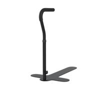 Baoblaze Support de Lever pour Canapé avec Sol 63 par 40 Cm en Acier Carbone Haute Résistance avec Tube Vertical Réglable et, Noir Mat, LQX110065 Sans Porte-gobelet, Avec Tapis Antidérapant