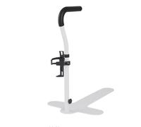 Baoblaze Support de Lever pour Canapé avec Sol 63 par 40 Cm en Acier Carbone Haute Résistance avec Tube Vertical Réglable et, Blanc, LQX110065-02 Avec Porte-gobelet, Sans Tapis Antidérapant