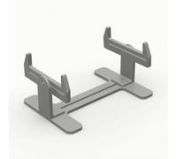 Baoblaze Support de Peinture Maquette Bateau Stand pour Bateau Modèle Socle Réglable Support de Maquette Navale Bras et Base 22cm, Gris, Matériau D Ingénierie, Résistant À La Chaleur Jusqu À 80°C