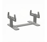 Baoblaze Support de Peinture Maquette Bateau Stand pour Bateau Modèle Socle Réglable Support de Maquette Navale Bras et Base 22cm, Gris, Matériau Standard