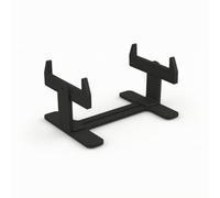 Baoblaze Support de Peinture Maquette Bateau Stand pour Bateau Modèle Socle Réglable Support de Maquette Navale Bras et Base 22cm, Noir, Matériau Standard
