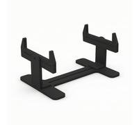 Baoblaze Support de Peinture Maquette Bateau Stand pour Bateau Modèle Socle Réglable Support de Maquette Navale Bras et Base 22cm, Noir, Matériau D Ingénierie, Résistant À La Chaleur Jusqu À 80°C
